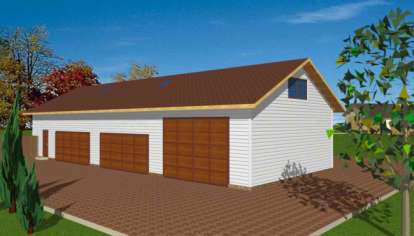 Country House Plan #039-00400 Elevation Photo