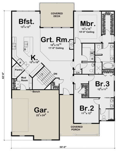 Main Floor for House Plan #963-00145