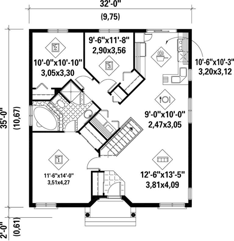 House Plan House Plan #17631 Drawing 1