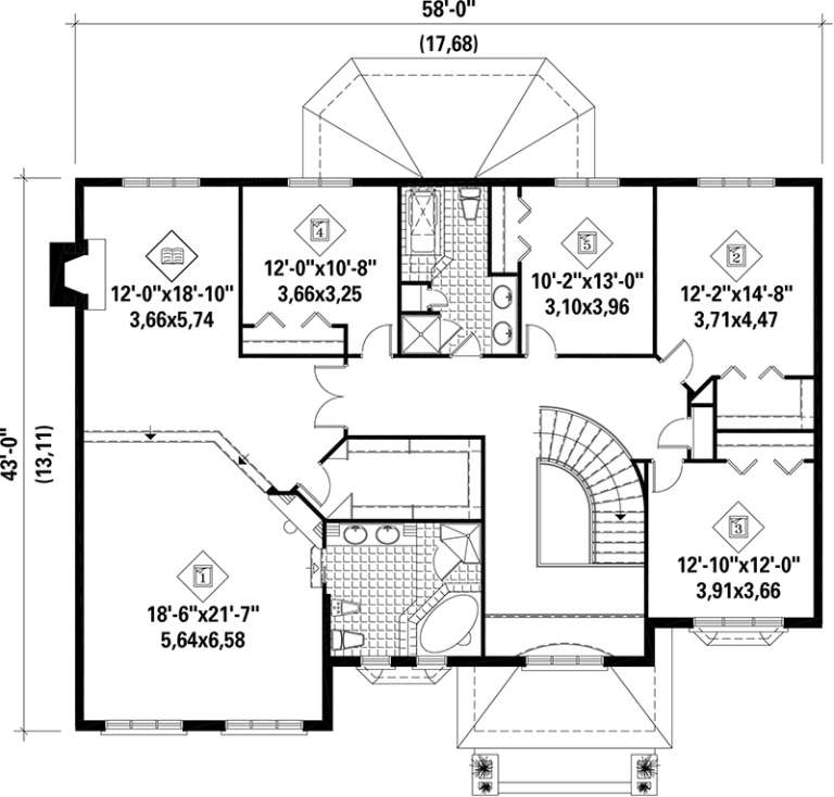 House Plan House Plan #17642 Drawing 2