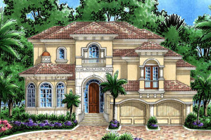 Mediterranean House Plan #1018-00251 Elevation Photo