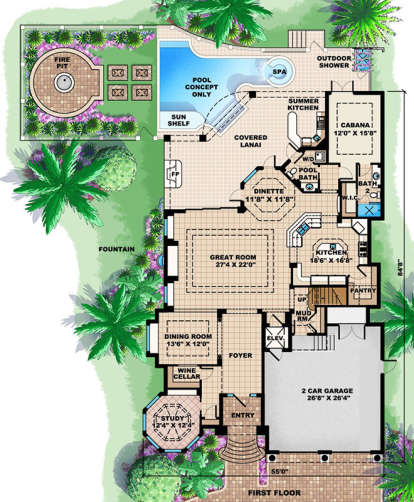 Main Floor Plan for House Plan #1018-00251