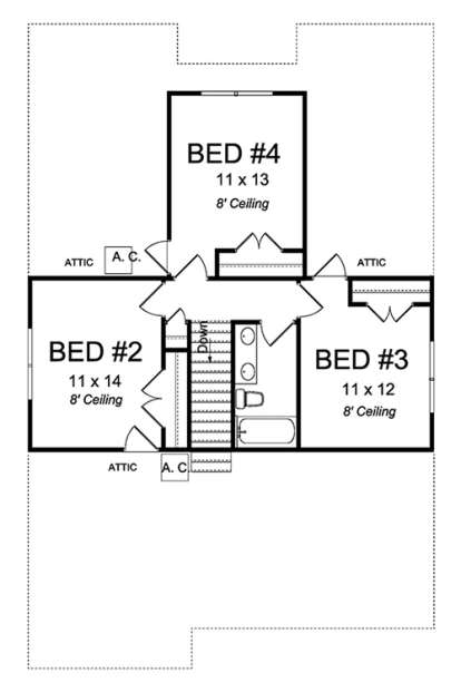 Floorplan 2 for House Plan #4848-00347