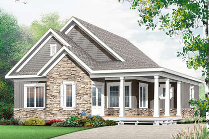 Country House Plan #034-01081 Elevation Photo