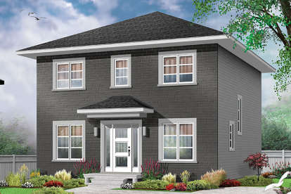 Traditional House Plan #034-01102 Elevation Photo