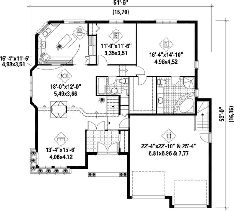 House Plan House Plan #17787 Drawing 1