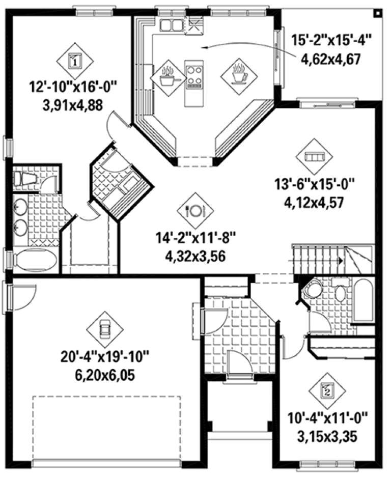 House Plan House Plan #17793 Drawing 1