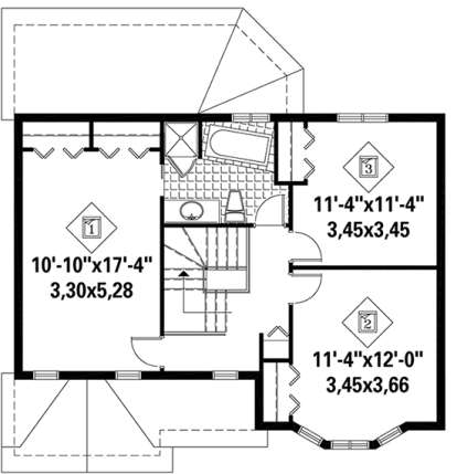 Upper for House Plan #6146-00226