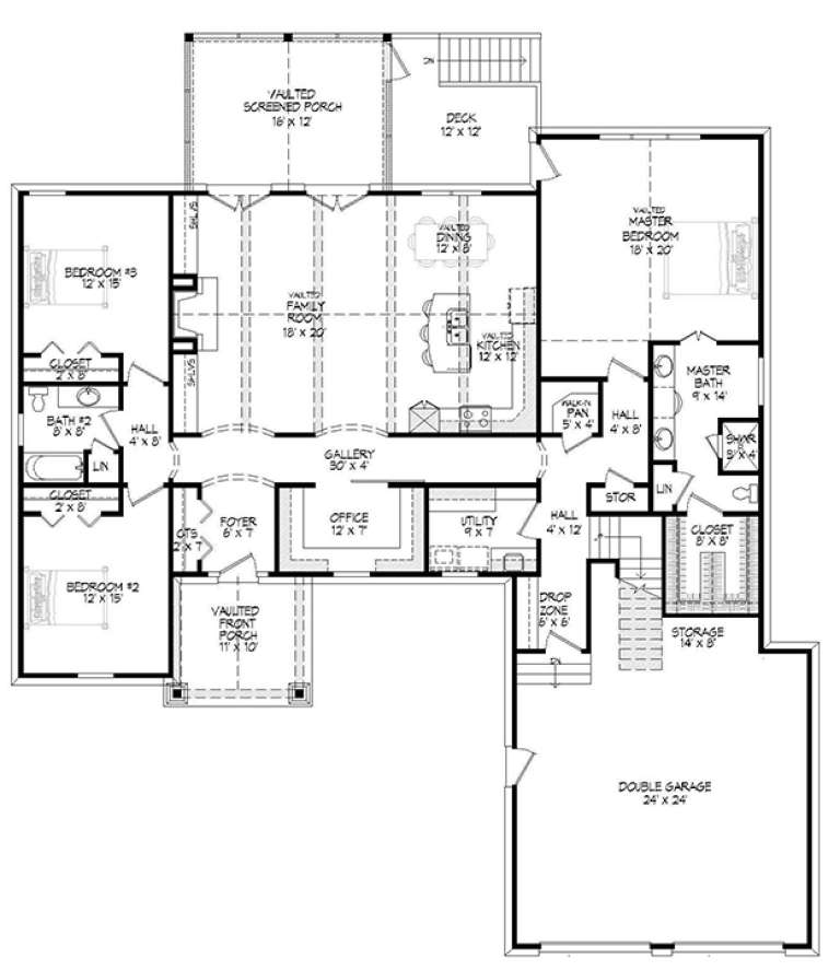 House Plan House Plan #17814 Drawing 1