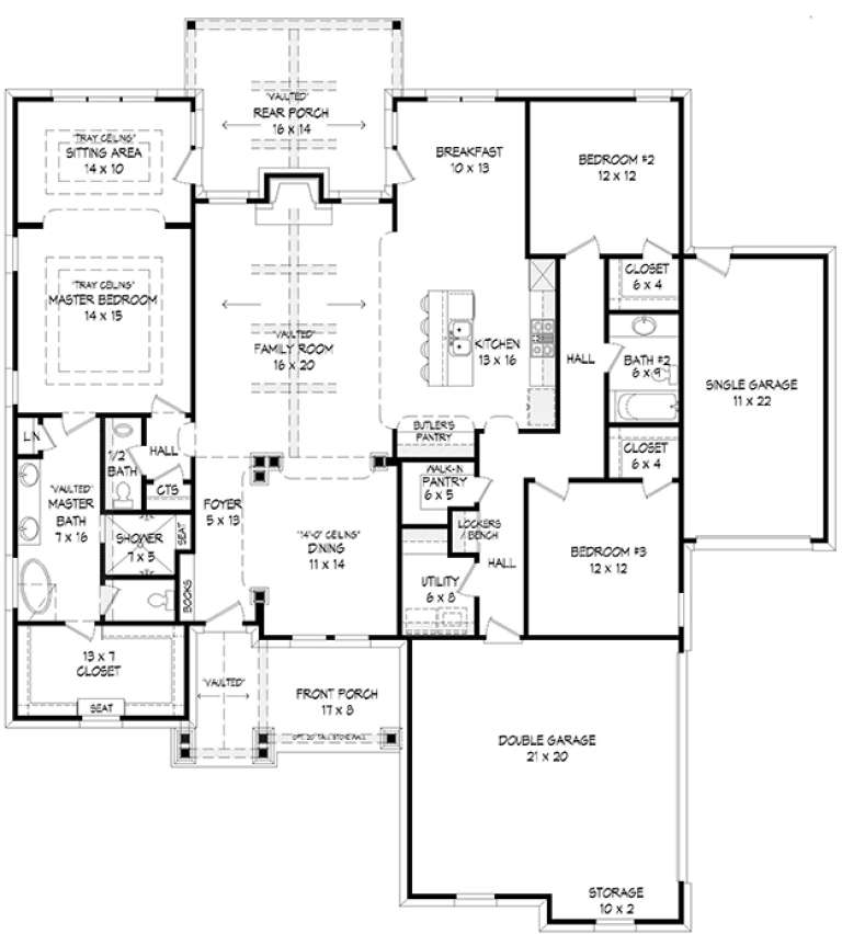 House Plan House Plan #17816 Drawing 1