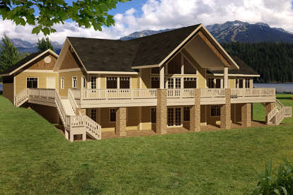 Mountain House Plan #039-00644 Elevation Photo