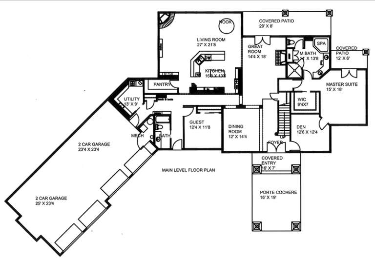 House Plan House Plan #17864 Drawing 1