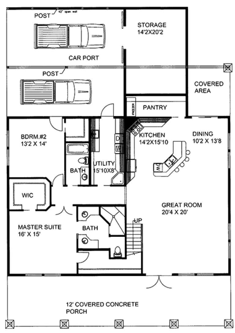 House Plan House Plan #17904 Drawing 1