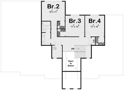Second Floor for House Plan #963-00150