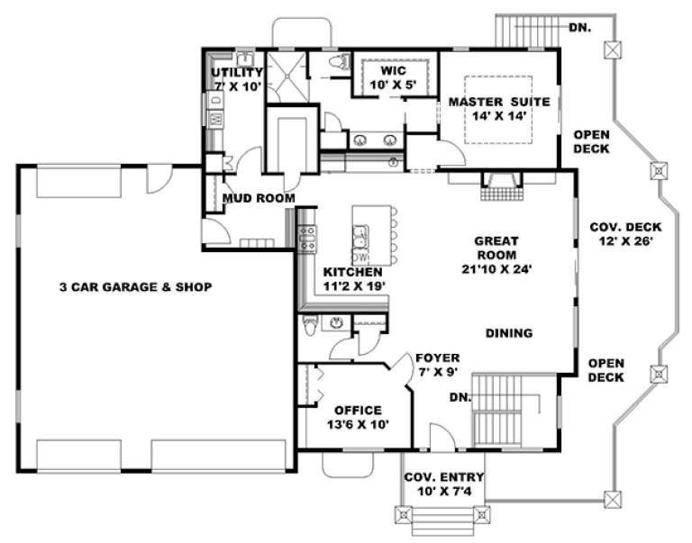 House Plan House Plan #17929 Drawing 1