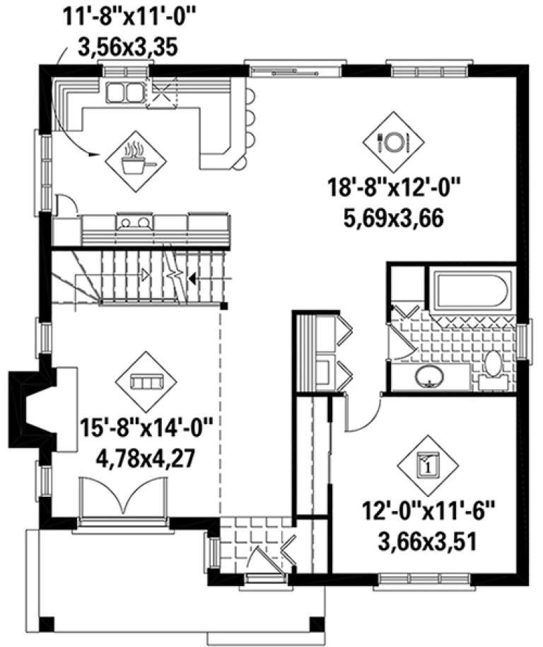 House Plan House Plan #17960 Drawing 1