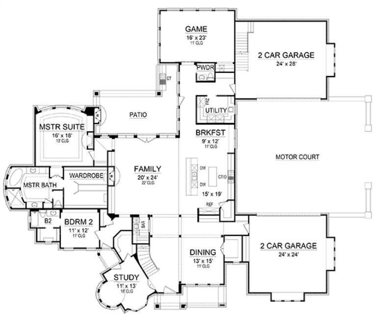 House Plan House Plan #17974 Drawing 1