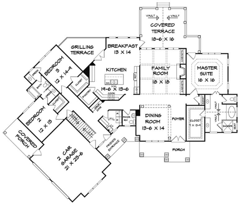 House Plan House Plan #18008 Drawing 1