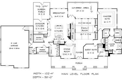 Main Floor  for House Plan #6082-00013