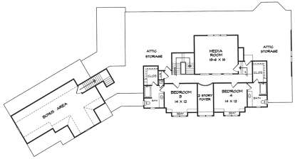 Upper for House Plan #6082-00015