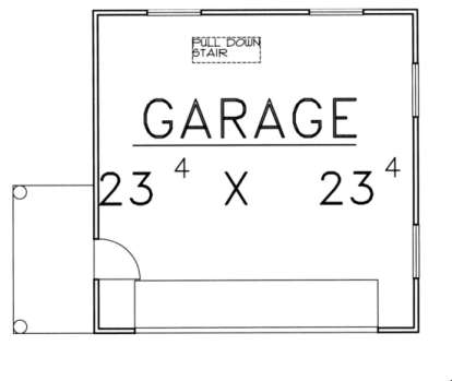 Garage Floor for House Plan #039-00432