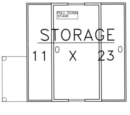 Storage Floor for House Plan #039-00432