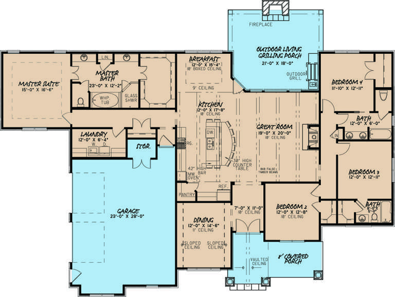 House Plan House Plan #18069 Drawing 1