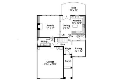 1st Floor for House Plan #035-00741