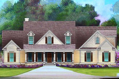Country House Plan #6082-00104 Elevation Photo