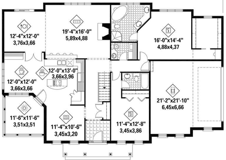 House Plan House Plan #18291 Drawing 1