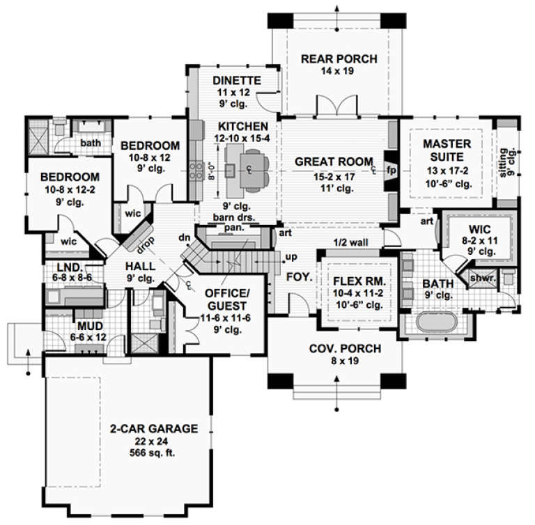 House Plan House Plan #18346 Drawing 1