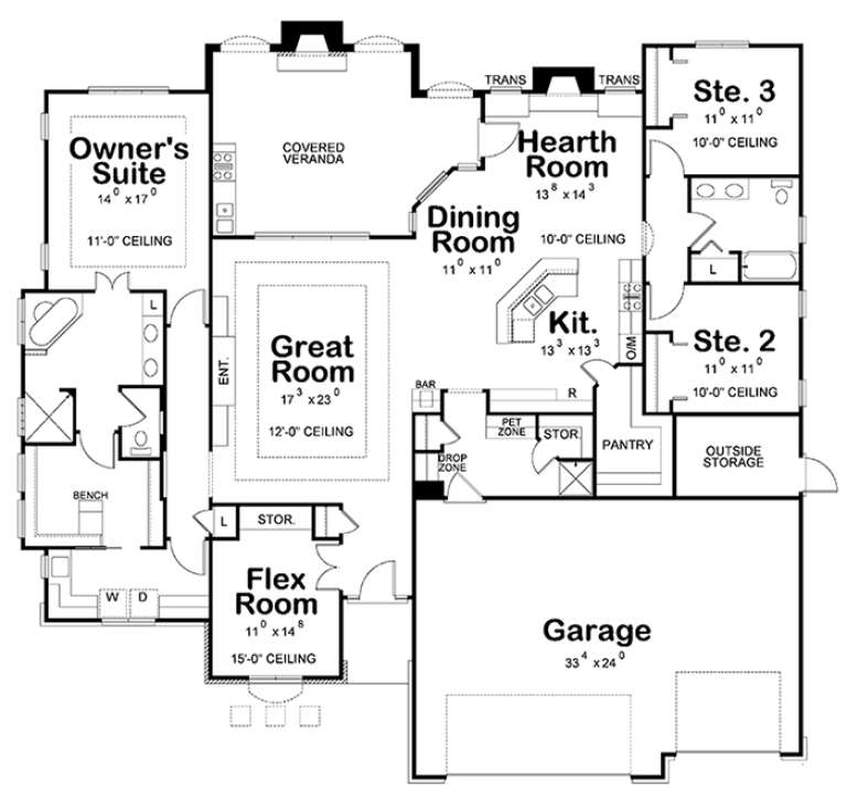 House Plan House Plan #18362 Drawing 1
