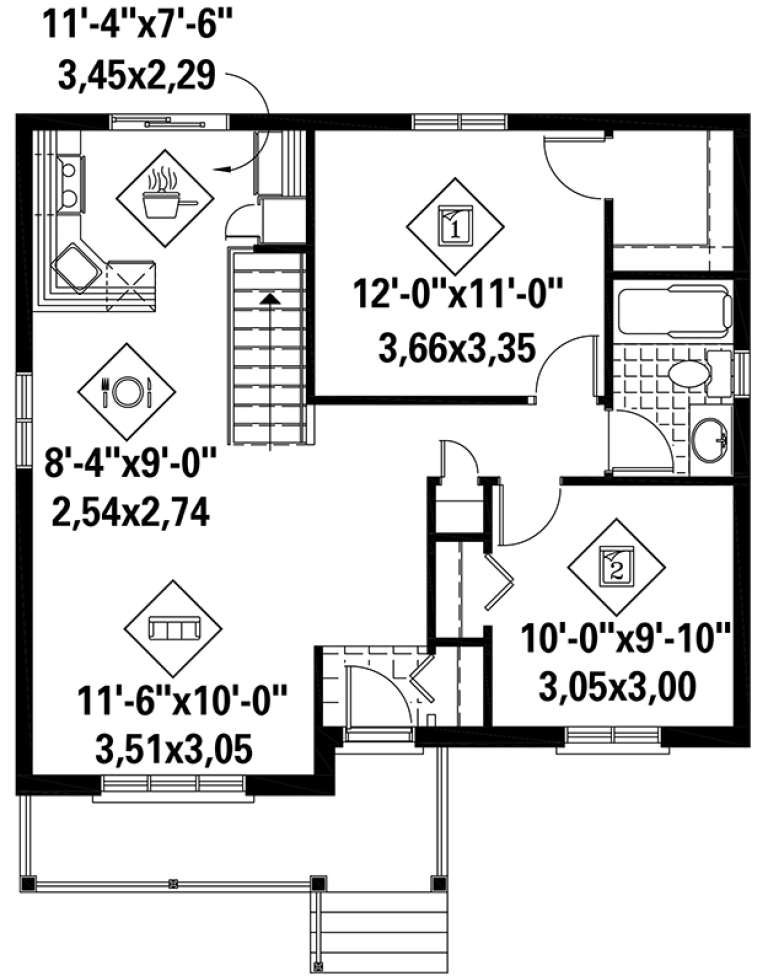 House Plan House Plan #18379 Drawing 1