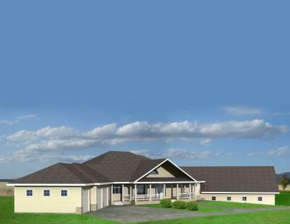 Traditional House Plan #039-00458 Elevation Photo