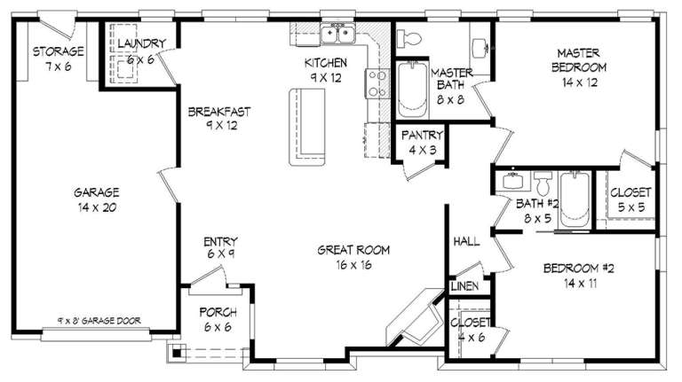 House Plan House Plan #18438 Drawing 1