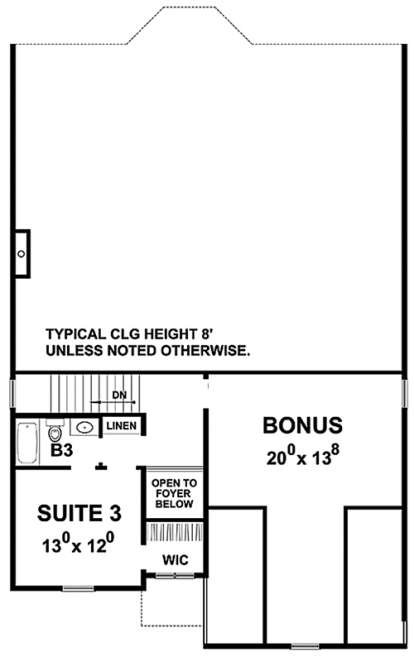 Second Floor for House Plan #402-01461