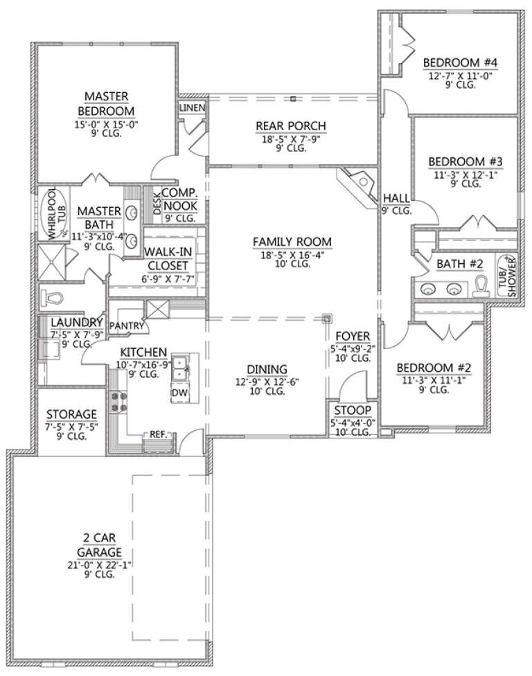 House Plan House Plan #18459 Drawing 1
