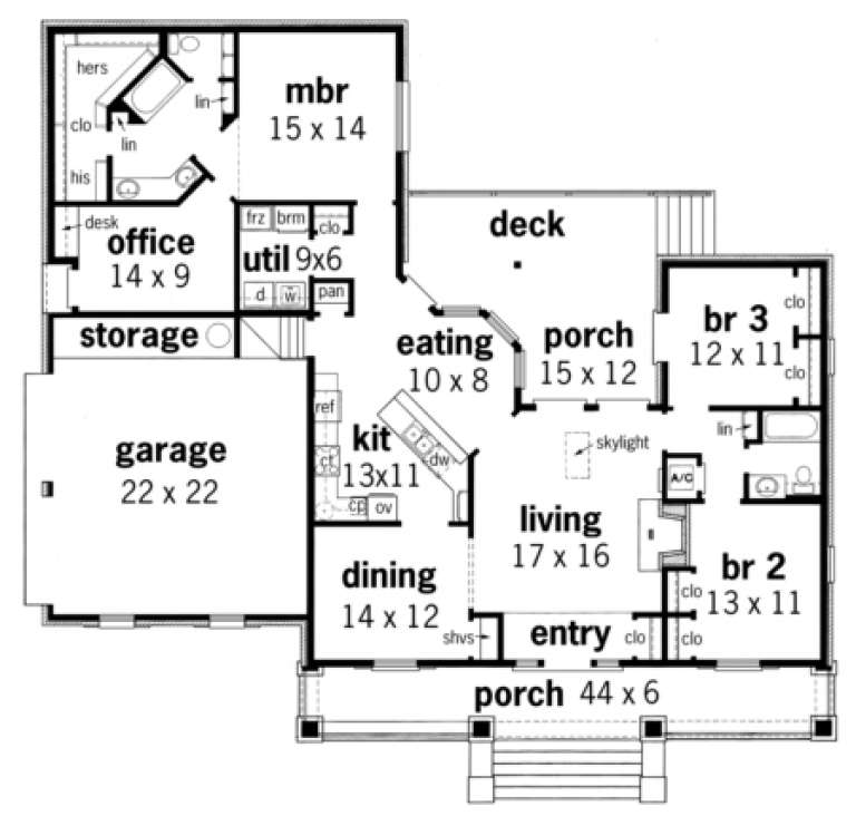 House Plan House Plan #1846 Drawing 1