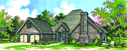Traditional House Plan #048-00122 Elevation Photo