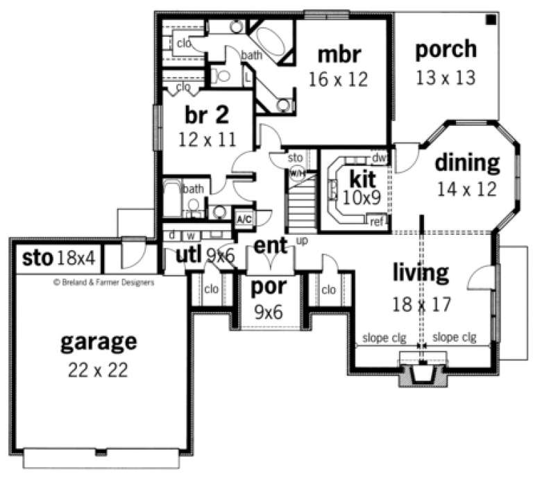 House Plan House Plan #1849 Drawing 1