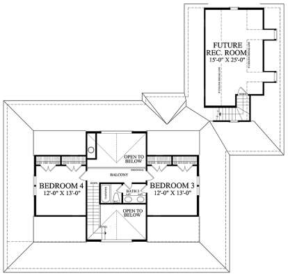 Upper for House Plan #7922-00232