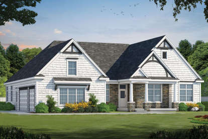 Craftsman House Plan #402-01468 Elevation Photo