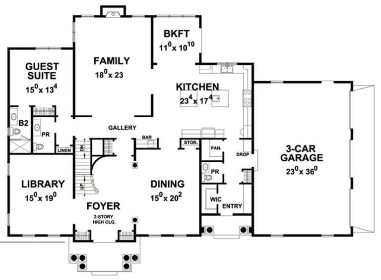 House Plan House Plan #18519 Drawing 1