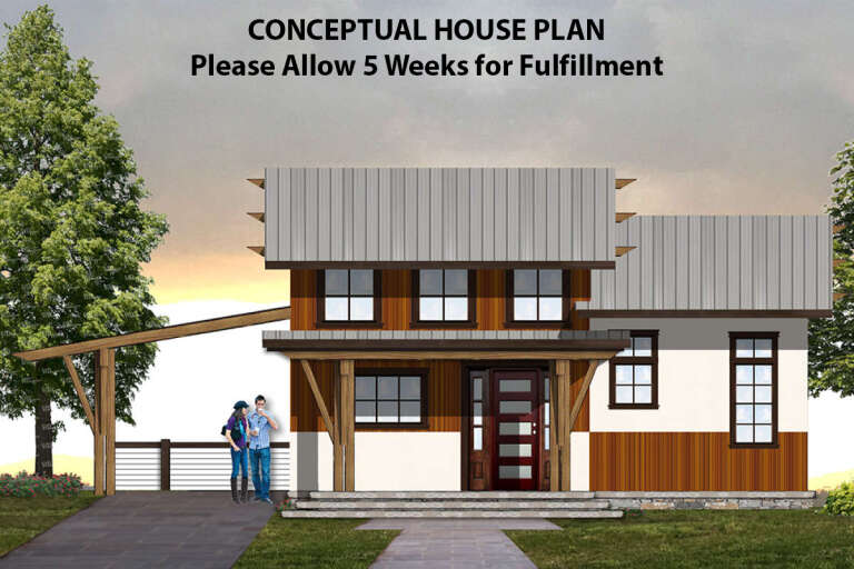 House Plan House Plan #18530 Front Elevation 