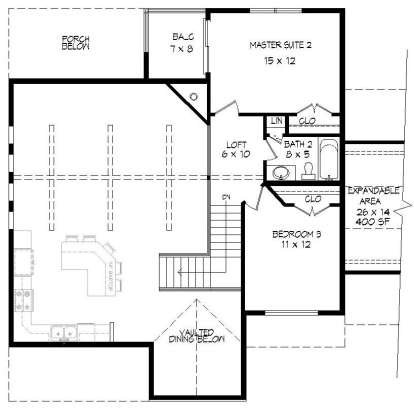 Upper for House Plan #940-00046