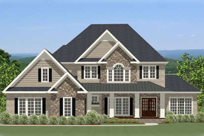 Traditional House Plan #6849-00033 Elevation Photo