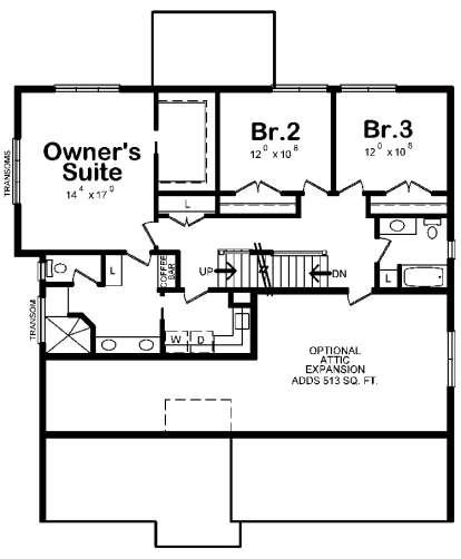 Upper for House Plan #402-01473