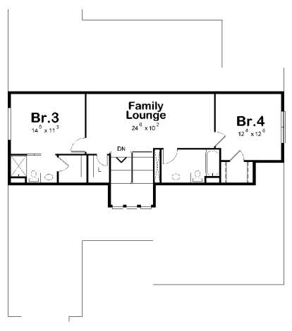 Upper for House Plan #402-01474