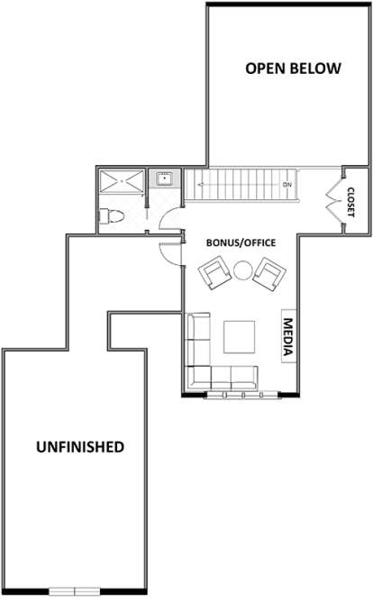 Second Floor for House Plan #6849-00035