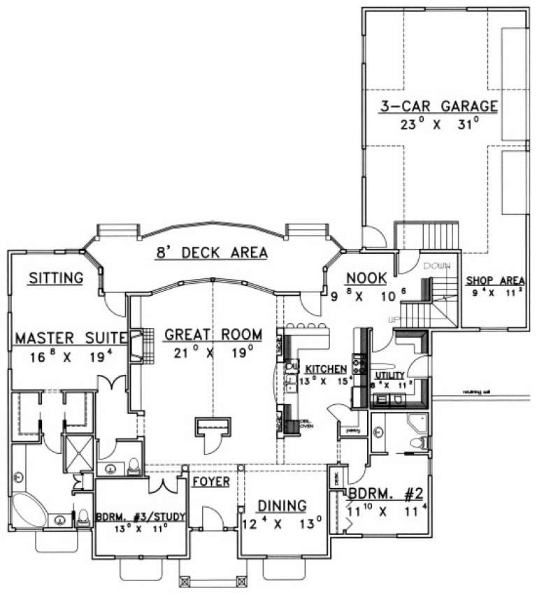 House Plan House Plan #1860 Drawing 2